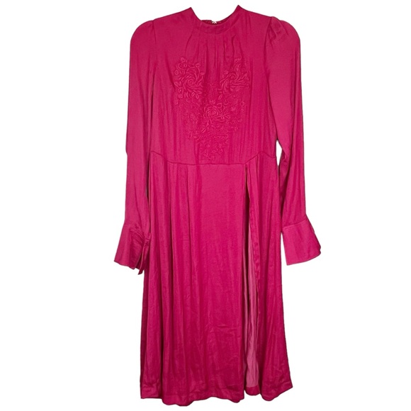 NWT Free People New Day Floral Embroidered Tunic Dress in Blossom - Picture 2 of 14